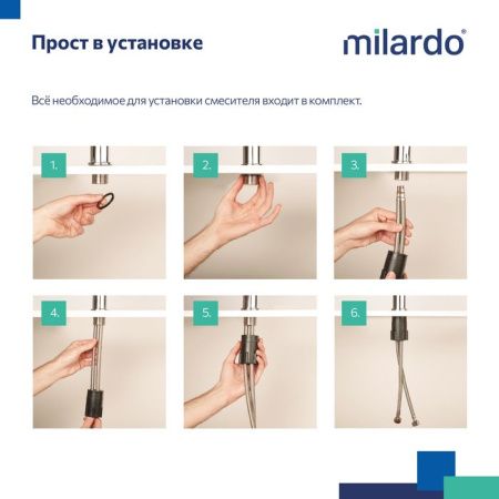 Смеситель Milardo Enjoy ENJSB00M01 на раковину хром
