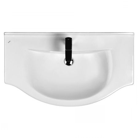 Раковина керамическая Onika Эльбрус 1WH110790 90х50 накладная цвет белый 1 отверстие под смеситель