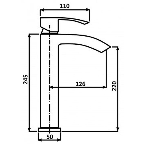 Смеситель ALMAes Luara TVZ-0904 на раковину хром - фото 4