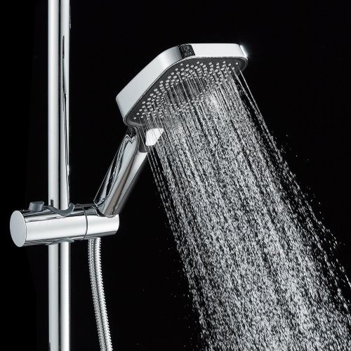 Душевая стойка Shevanik S9636 настенная цвет хром - фото 4