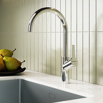 Смеситель для кухни Damixa Eclipse 310720000 на раковину/на столешницу хром без термостата