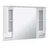 Зеркало-шкаф Runo Стиль 00000001119 110х80 подвесной цвет белый