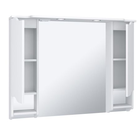 Зеркало-шкаф Runo Стиль 00000001119 110х80 подвесной цвет белый