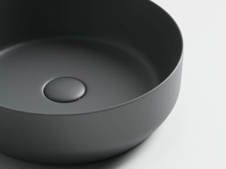 Раковина из сантехнического фарфора Ceramica Nova ELEMENT CN6022MDH 40х40 накладная цвет черный без отверстий под смеситель