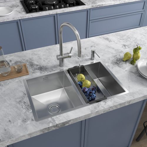 Смеситель для кухни Reflexion Lago RX9904SS на мойку серый - фото 4