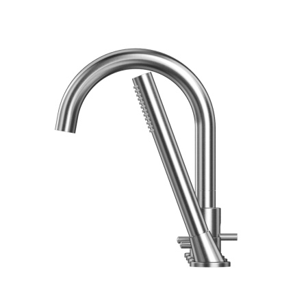 Смеситель для ванны Whitecross Y brushed nickel Y1232NIB на борт ванны никель брашированный