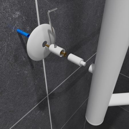 Полотенцесушитель электрический Маргроид Вид 6 06-8050-1051-9016R 55х80 белый