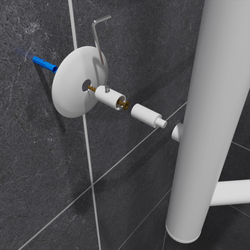 Полотенцесушитель Маргроид Вид 6 06-8050-1051-9016R 53х81 электрический белый матовый - фото 5