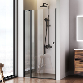 Душевая дверь Am.Pm Sunny W87G-100-1P-BT 100х190 стекло прозрачное профиль черный матовый