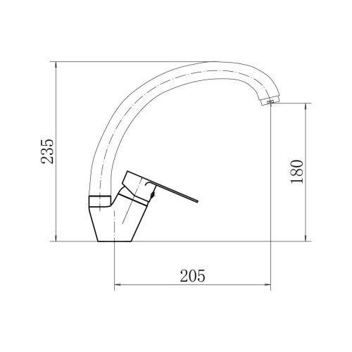 Смеситель для кухни Fashun A54113-8 на мойку белый - фото 3