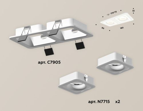 Светильник встраиваемый Ambrella Light Techno (Тецхно) XC7905011 - фото 2