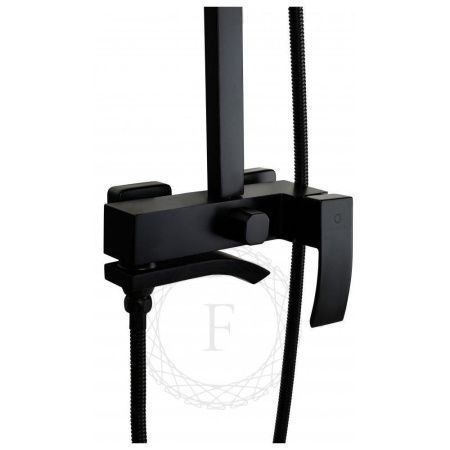Душевая стойка Filarete FL2010BL настенная цвет черный