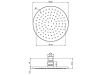 Верхний душ Fima Carlo Frattini F2224/2CR 30х30 хром