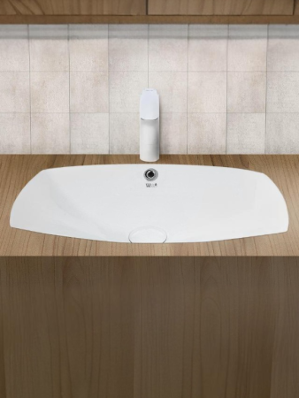 Раковина из сантехнического фаянса WeltWasser WW SK 10000004601 40 см встраиваемая цвет белый 1 отверстие под смеситель