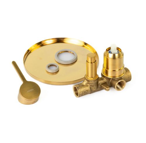 Смеситель Emmevi Filobrass 85019/ORS встраиваемый в стену золото - фото 5