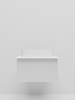 Тумба со столешницей La Fenice TERRA NFNC-01-TER-B-60-3-GG 60х50 подвесная цвет белый