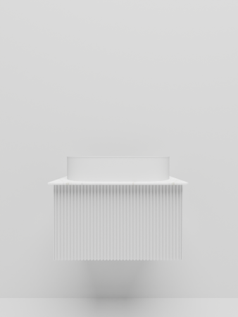 Тумба со столешницей La Fenice TERRA NFNC-01-TER-B-60-3-GG 60х50 подвесная цвет белый