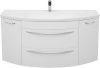 Тумба с раковиной De Aqua Лонг 00186446 140х50 подвесная цвет белый