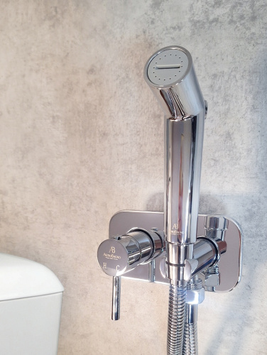 Гигиенический душ со смесителем AltroBagno Metropoli AltroBagnoMetropoli060109Cr хром - фото 2