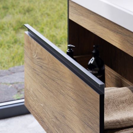 Тумба под раковину Aqwella Y URB0108DB 80х40 подвесная цвет коричневый