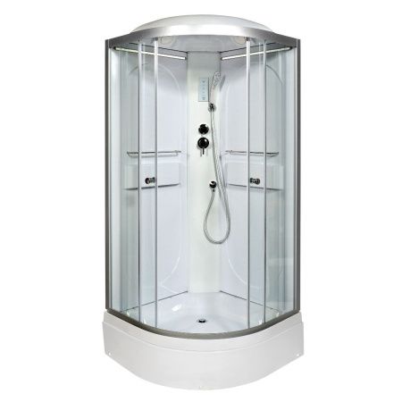 Душевая кабина AvaCan L510LED 100х100 четверть круга с крышей ориентация универсальная