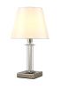 Настольная лампа Crystal Lux Nicolas (Ницолас) NICOLAS LG1 NICKEL/WHITE