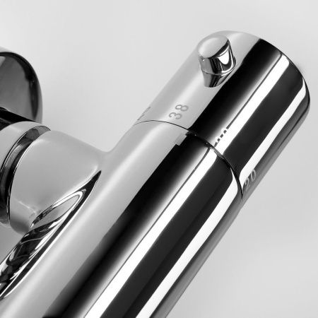 Смеситель для ванны Wasserkraft Berkel 4800 4811 Thermo настенный хром с термостатом