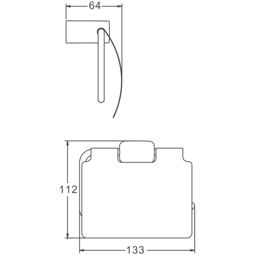Бумагодержатель BELZ B90903 - фото 2
