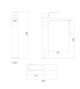 Смеситель для раковины Wonzon & Woghand Lumia WW-815526-CR на столешницу хром