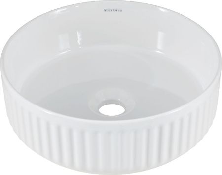 Раковина керамическая Allen Brau Fantasy 4.11032.20 40х40 накладная цвет белый без отверстий под смеситель