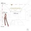 Светильник подвесной Loft It Thread 10388P/B Brass