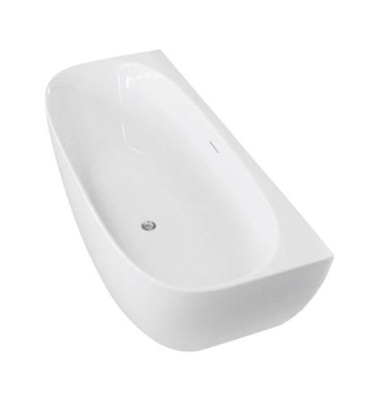 Ванна акриловая Art&Max Ovale AM-OVA-1700-800 170х80 пристенная овальная с ножками и каркасом