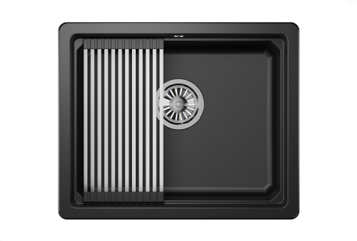 Кухонная мойка Granula Kitchen Space 5501U, ШВАРЦ 55x45 цвет шварц - фото 2