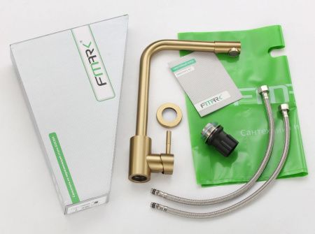 Смеситель для кухни Fmark FS8233C на мойку бронза