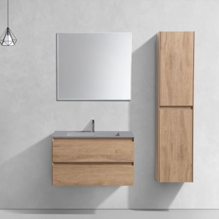 Тумба под раковину Vincea Luka VMC-2L800NO 80х50 подвесная цвет коричневый