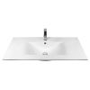 Раковина из сантехнического фарфора Bond Cube S05-1000 100х50 встраиваемая цвет белый 1 отверстие под смеситель