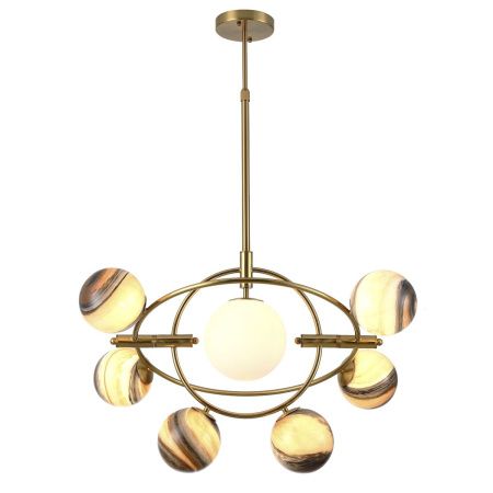 Люстра на штанге Delight Collection Planet (Планет) KG1122P-7B brass