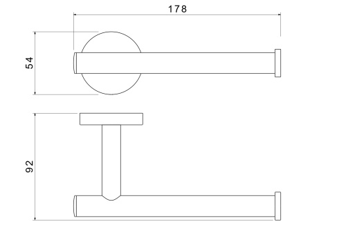 Бумагодержатель Aquatek ОБЕРОН AQ4208MB - фото 2