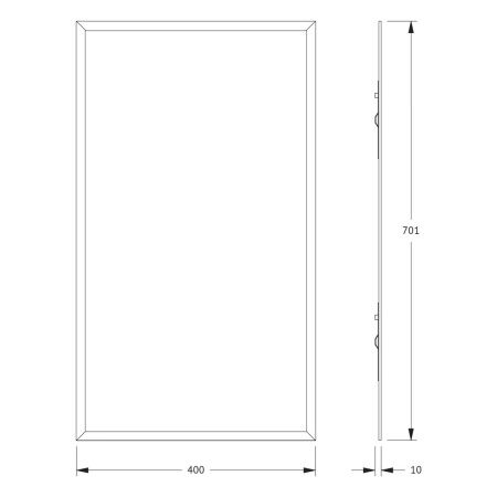 Зеркало Evoform Comfort BY 0912 40х70 подвесное