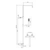Душевая стойка Webert EL980508345 настенная цвет никель с термостатом