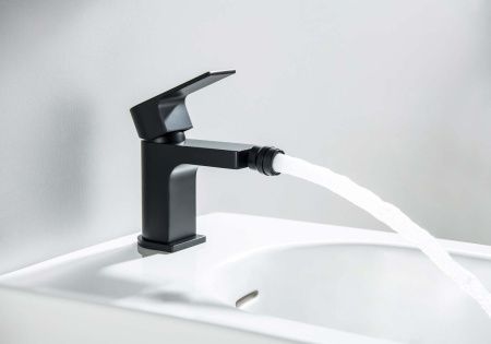 Смеситель Aquatek ЛИРА AQ1418MB на биде черный