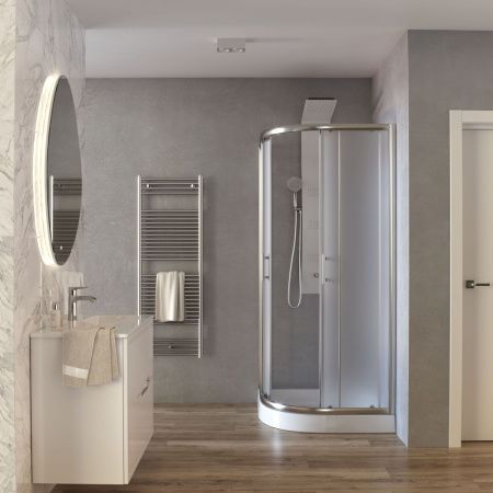 Душевой уголок Taliente TA-09091-1MP 90х90 стекло прозрачное профиль хром без поддона