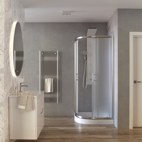 Душевой уголок Taliente TA-09091-1MP 90х90 стекло прозрачное профиль хром глянцевый без поддона - фото 3