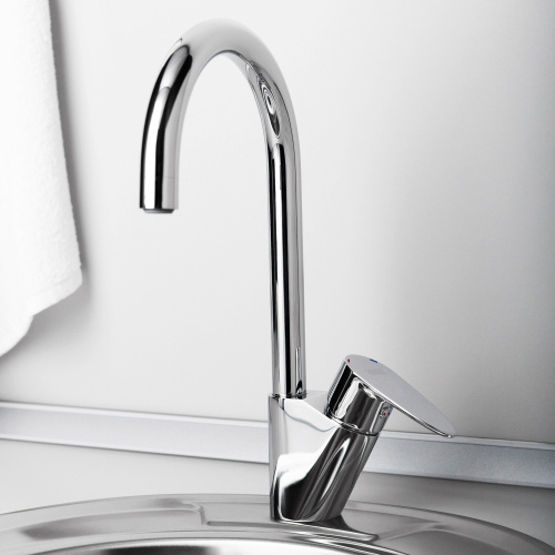 Смеситель для кухни WasserKRAFT Leine 3500 3507 на мойку/столешницу хром без термостата - фото 2