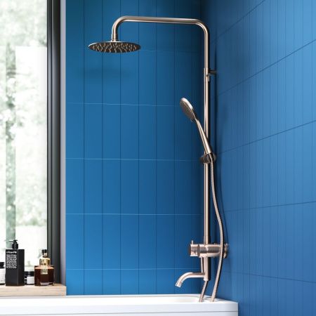 Душевая стойка Dorff Logic D0703000SS настенная цвет нержавеющая сталь