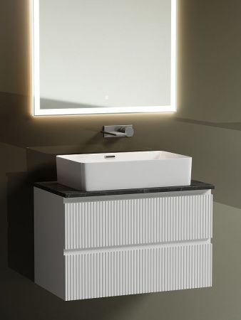 Тумба под раковину Sancos SNOB T SNT80W 80х40 подвесная цвет белый