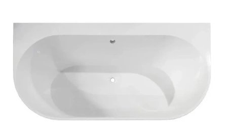 Ванна из литьевго мрамора Taliente Nemi a parete Matt NE17085Matt a parete 170х85 пристенная овальная без ножек и каркаса