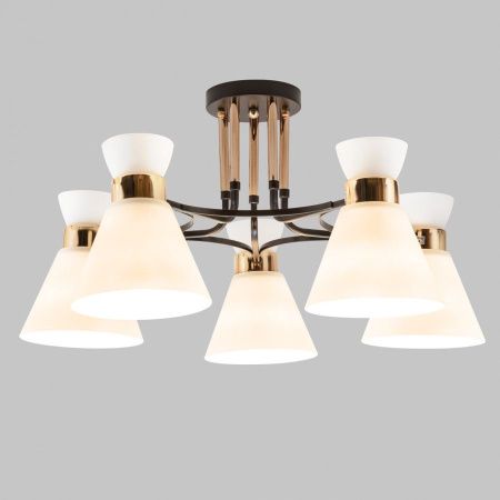Люстра потолочная IMEX MD.5692-5-S-COFFEE+FGD