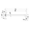 Держатель верхнего душа Duravit Showers UV0670028046 черный