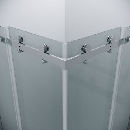 Душевой уголок Grossman Classic 300.K33.04.8080.10.00 80х80 стекло прозрачное профиль хром без поддона